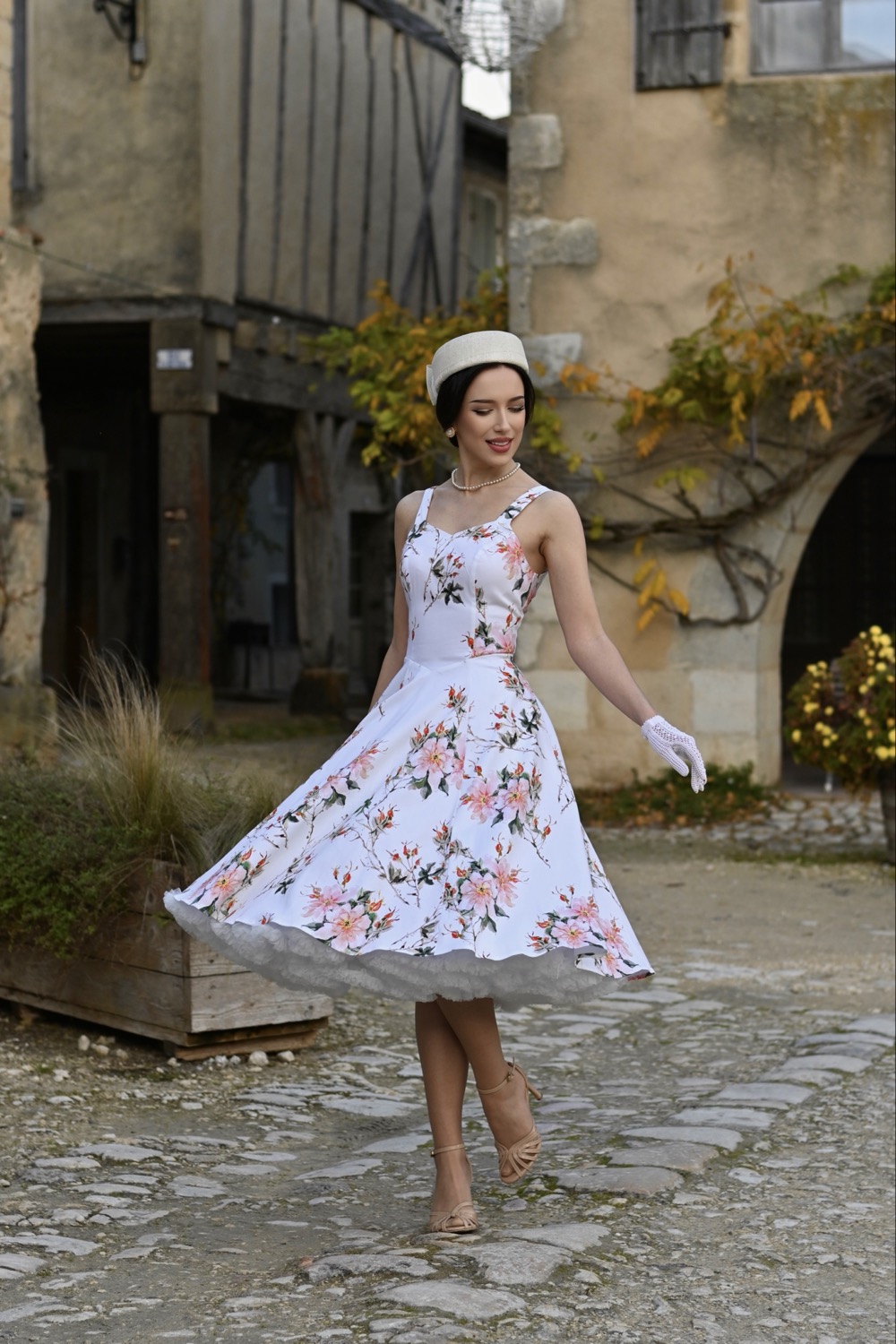 Spring Petal Swing Dress